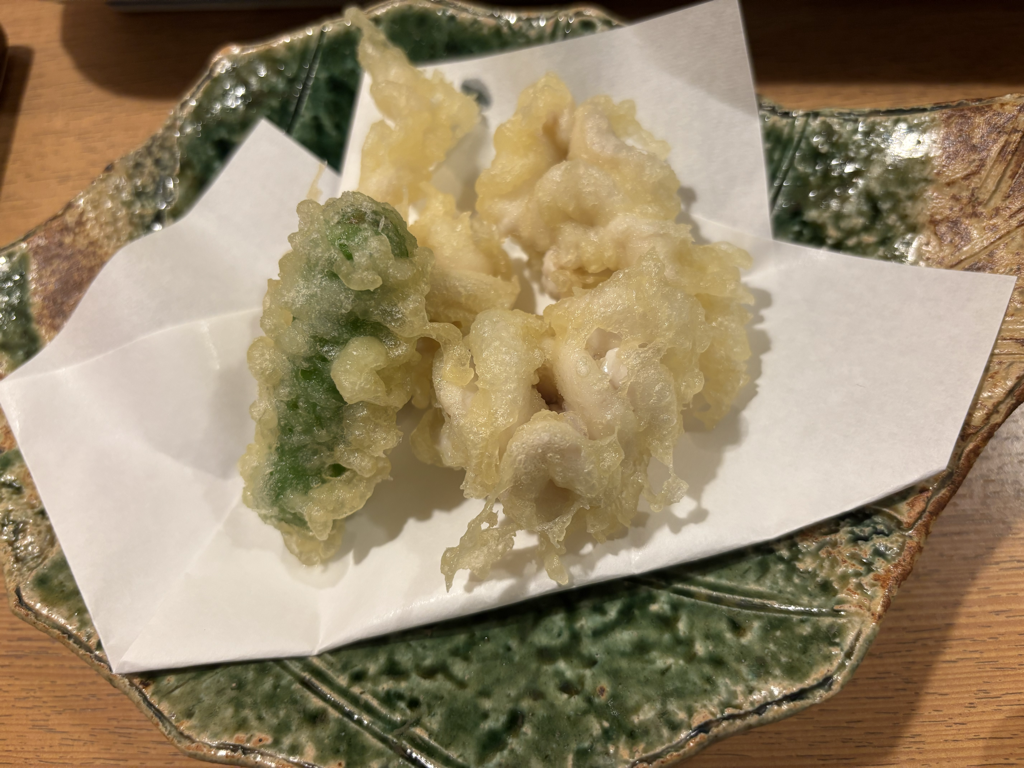 白子の天ぷら