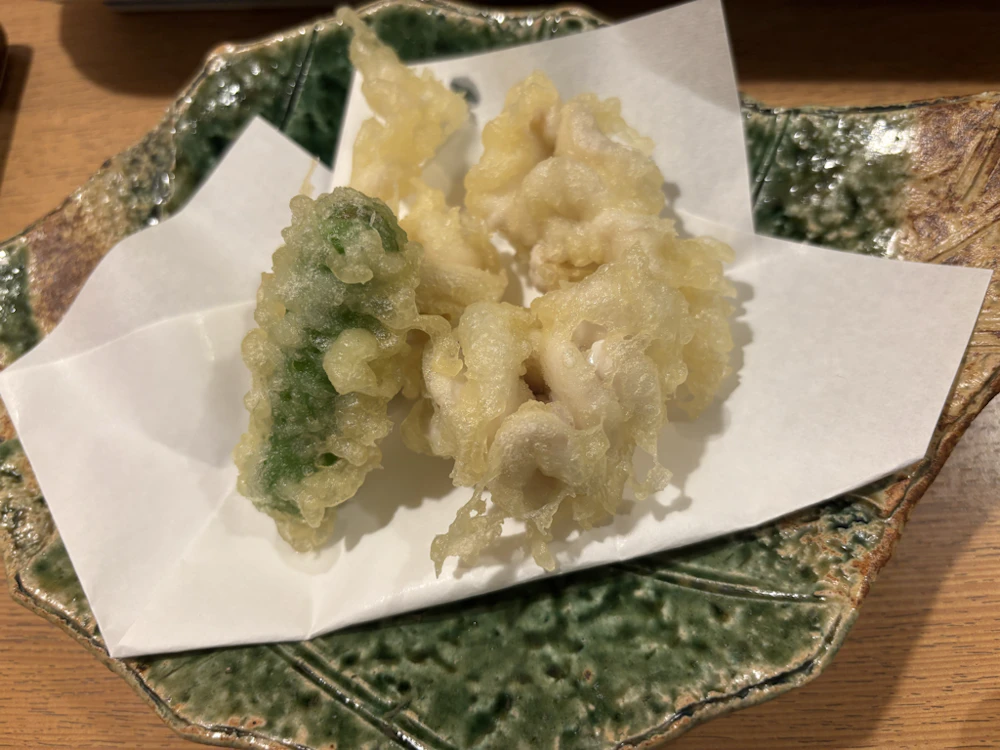 白子の天ぷら