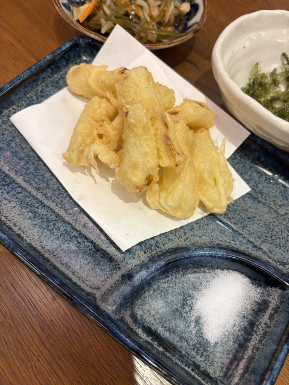 島らっきょの天ぷら