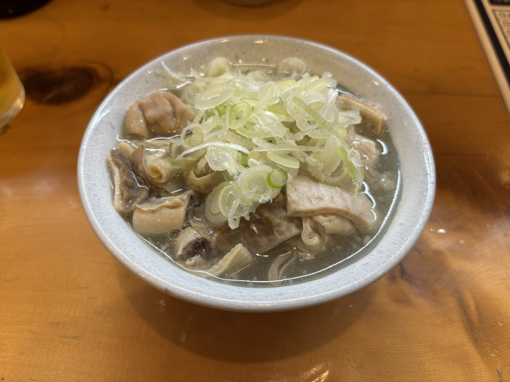 季節外れのもつ煮込み