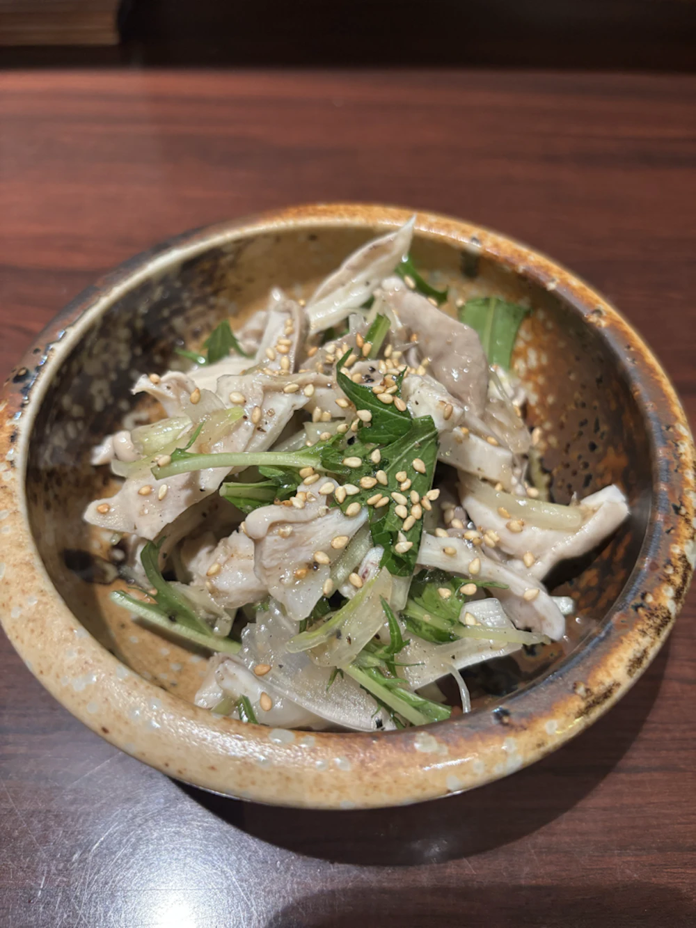 ネギ塩ガツ刺し