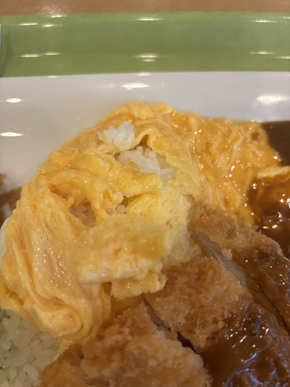 オムレツ接写