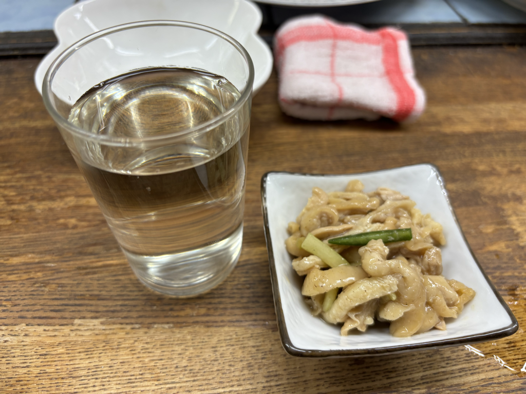 鳥皮と清酒正一合