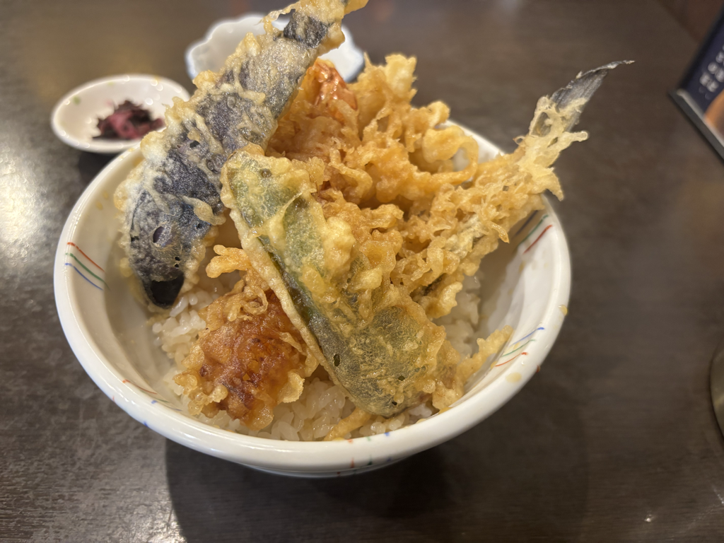 お手本のような江戸前天丼