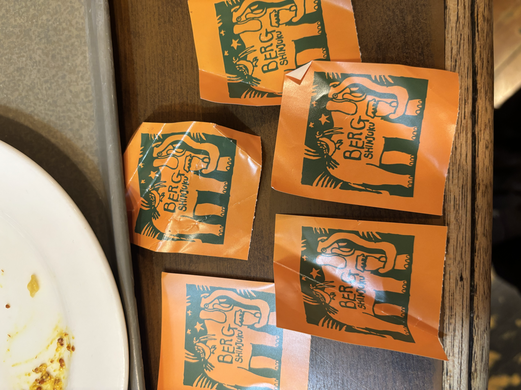 チケットのアタマが5枚