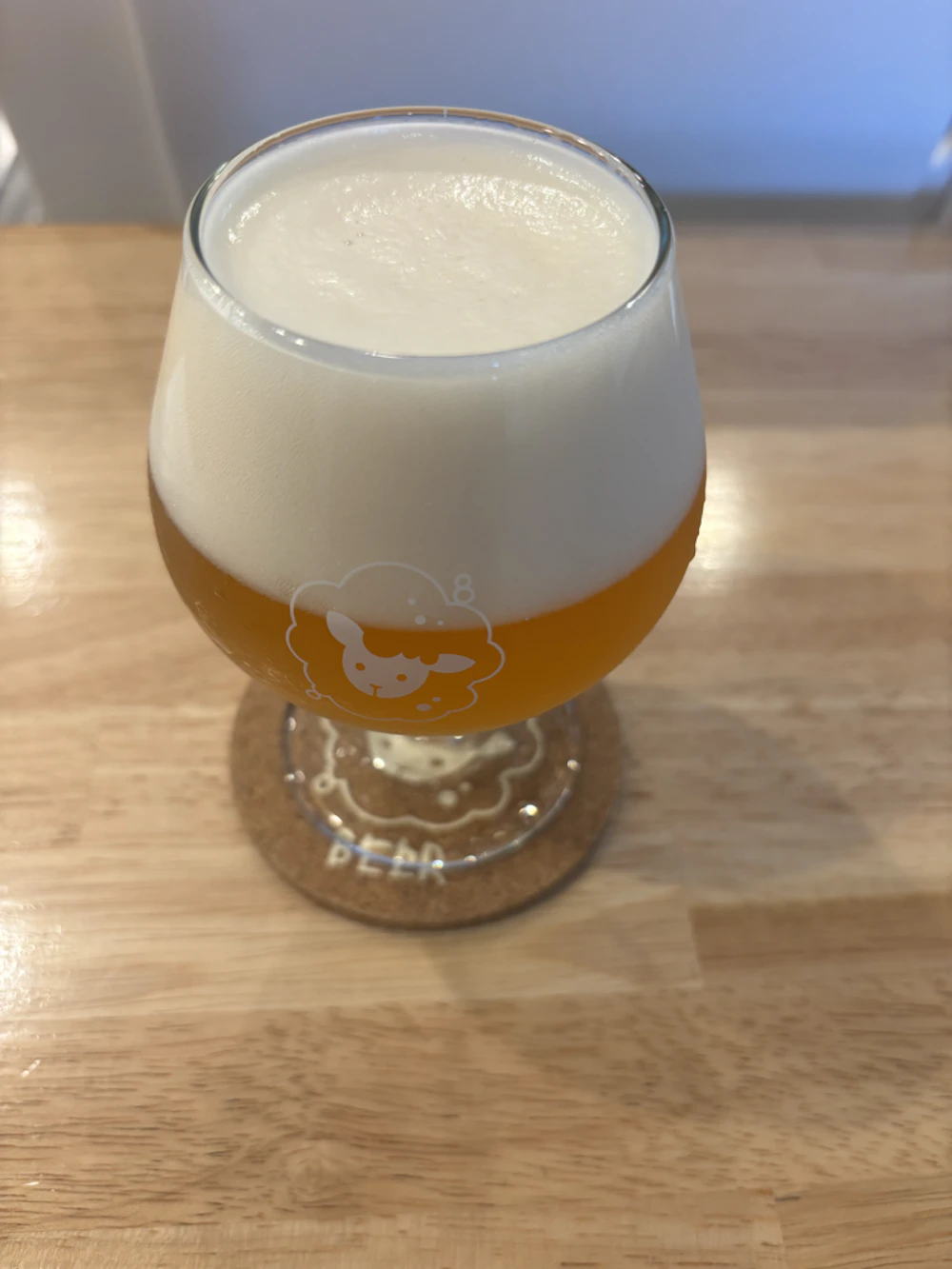 あわあわのビール。