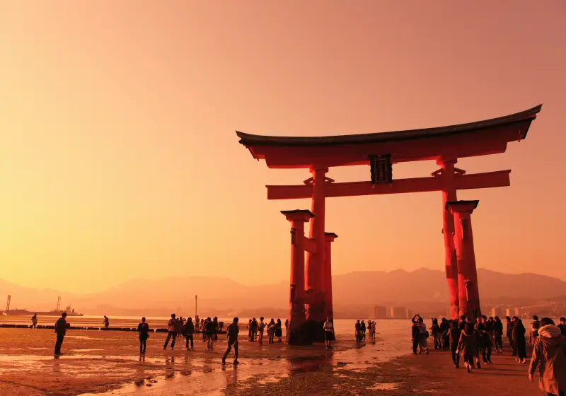 宮島の様子 厳島神社