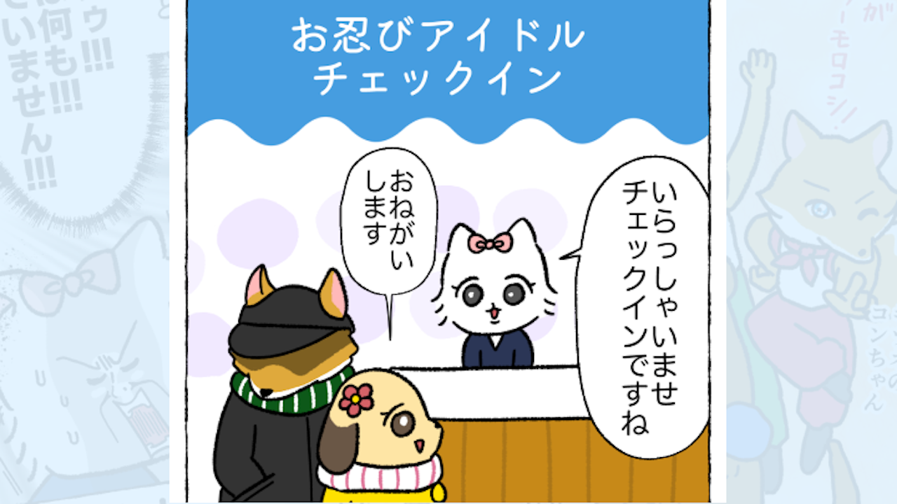 【体験談】お忍びアイドルチェックイン