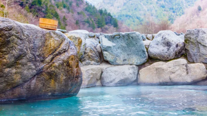 新穂高温泉の露天風呂