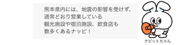 九州ふっこう応援割 ナビットちゃんセリフ