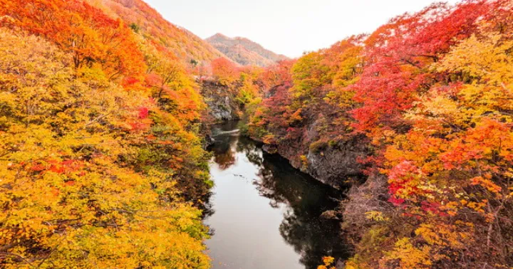 定山渓温泉 美しい景色