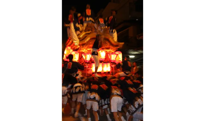 杭全神社 だんじり夏祭りの様子