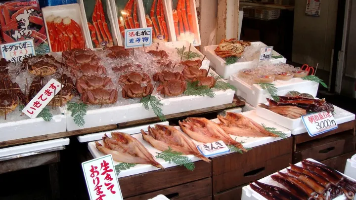 朝市の様子