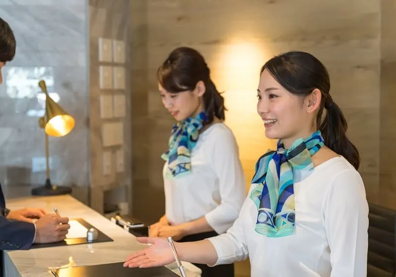 リゾートバイト先にて勤務開始 イメージ