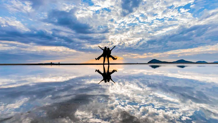 父母ヶ浜での写真