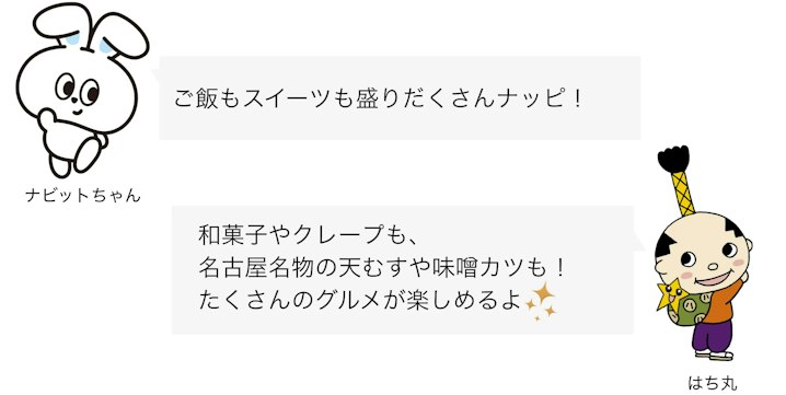 はち丸・ナビットちゃんセリフ 大須観音