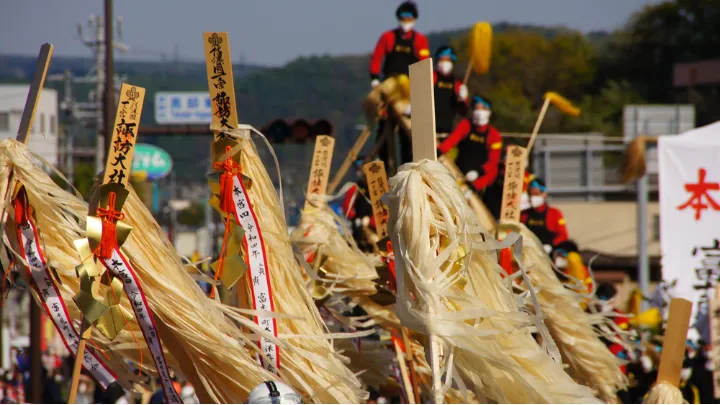 御柱祭の様子