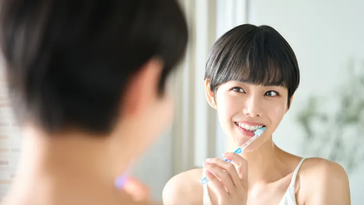 いつもの習慣 歯磨きの様子