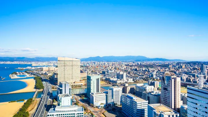 福岡市中心部の風景