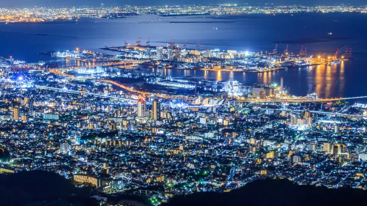 摩耶山掬星台の夜景