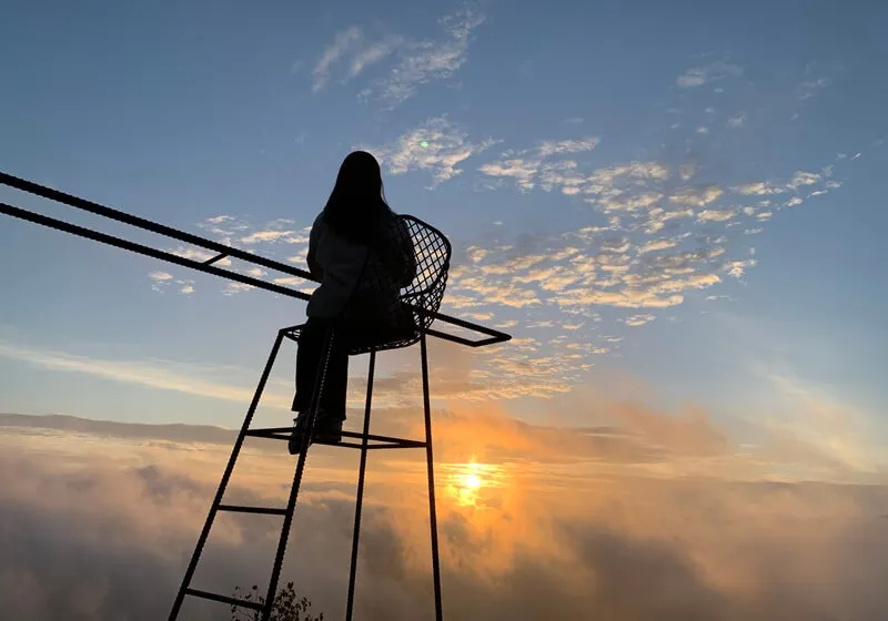 トマム 星野リゾート 雲海テラスの様子
