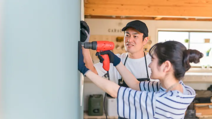 古民家活用 改装中の様子 イメージ