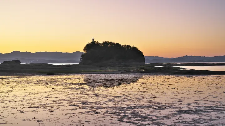天神崎 早朝の様子