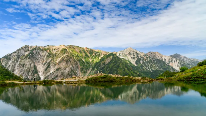 白馬三山 リフレクション写真