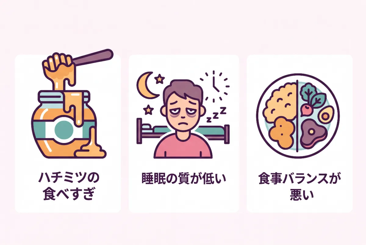 ハチミツダイエットで太る原因
