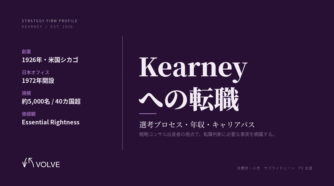 Kearney（ATカーニー）への転職｜選考プロセス・年収・キャリアパスを徹底解説