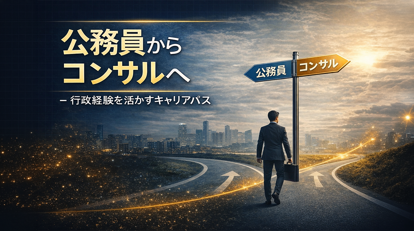 公務員からコンサルへ ― 行政経験を活かすキャリアパス