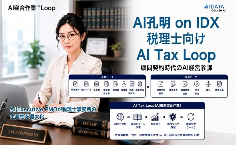 税理士事務所は「申告の担い手」から「経営参謀」へ－AIデータ社が税理士向けAI基盤に経営支援機能を強化