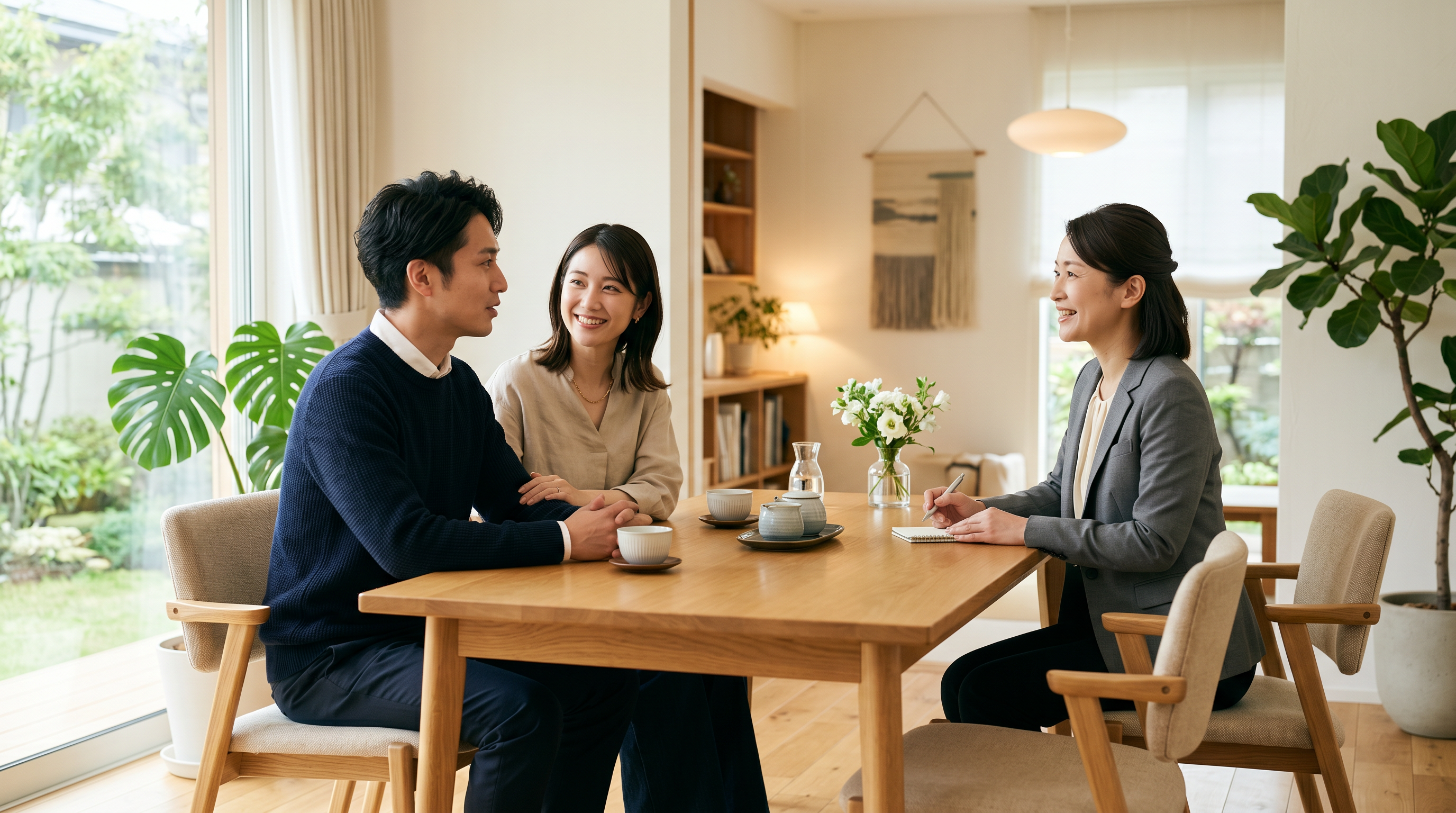 婚活サポートを受ける男女