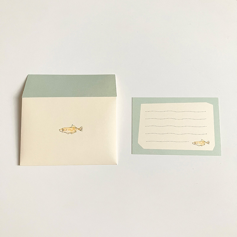 メダカのミニレター(カラー)