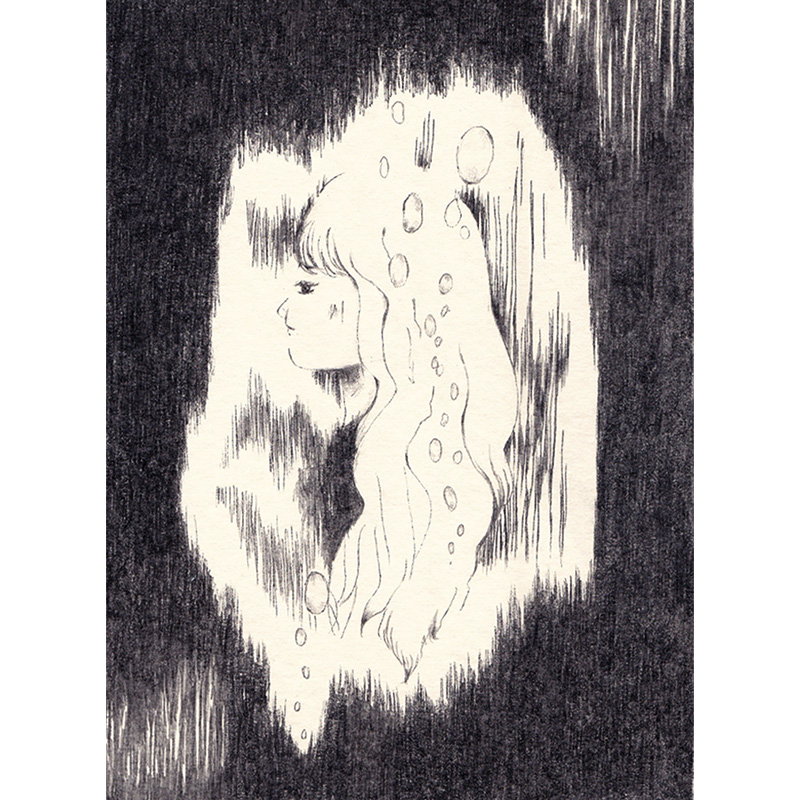 メランコリックな夜に(165mm×216mm)