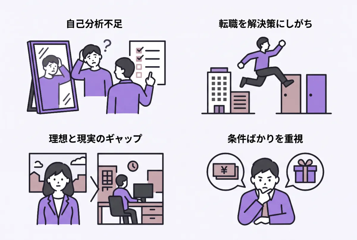 短期離職を何回も繰り返す原因
