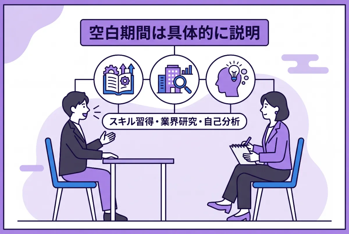 空白期間に関する説明