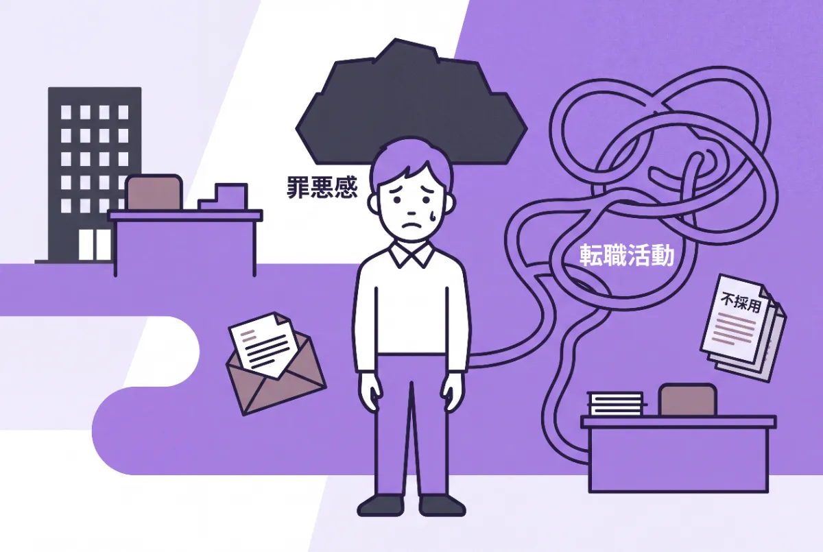 退職代行を使ったことへの罪悪感や後悔が残った