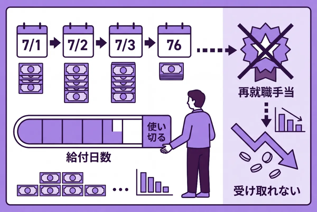 失業保険を全額もらうデメリット
