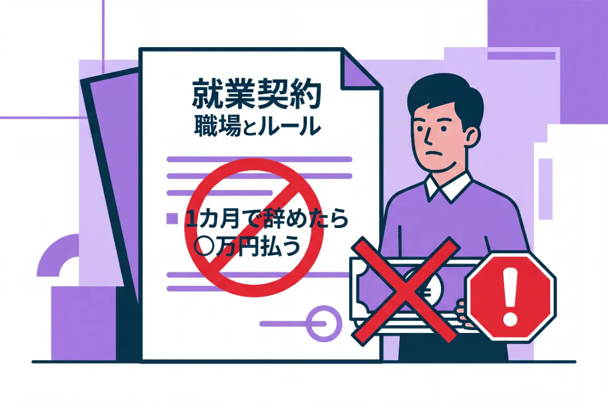 損害賠償額を予定する雇用契約をしてはならない