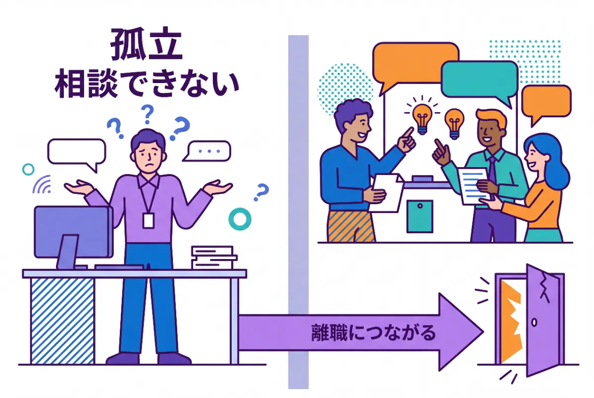 入社後に孤立