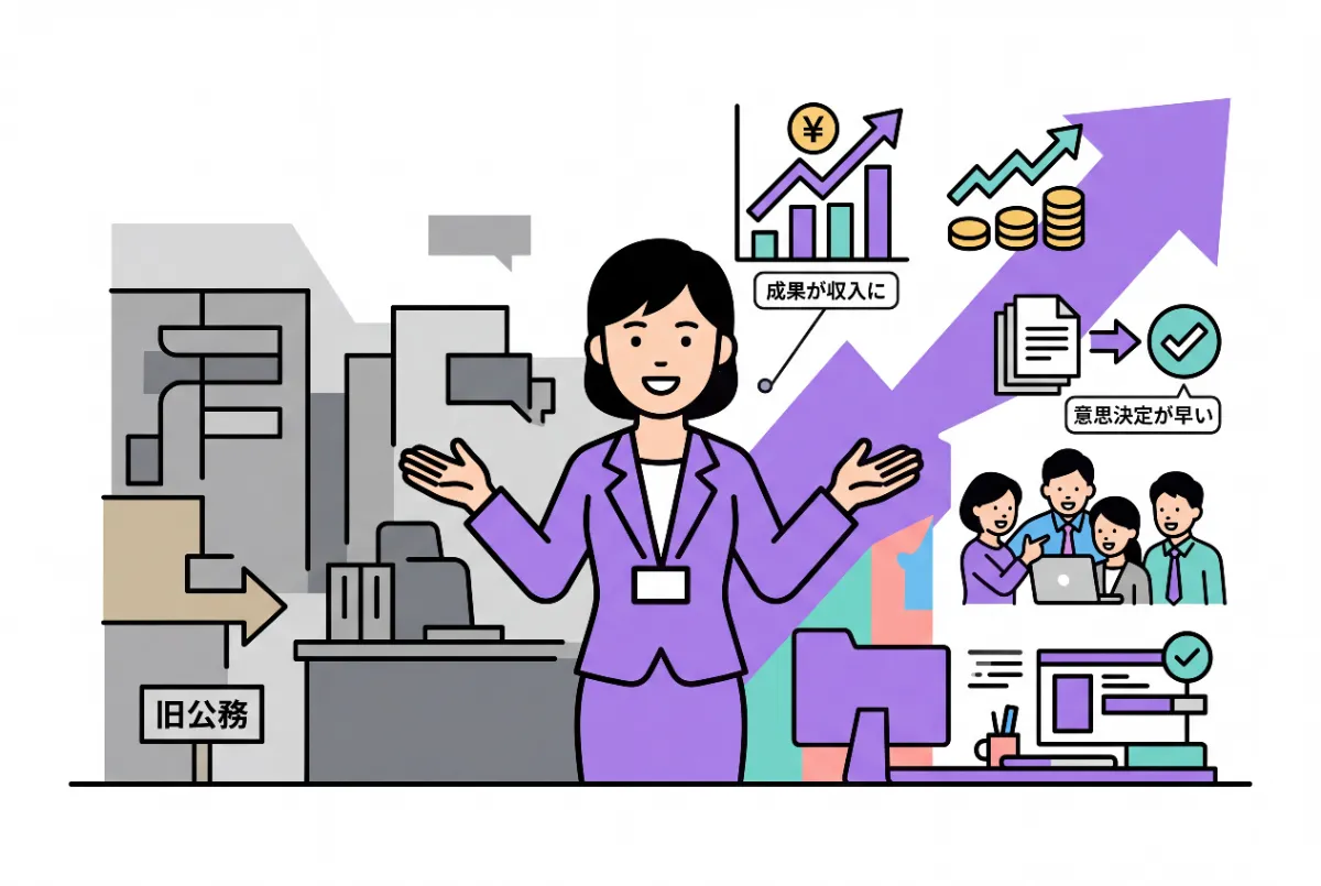 公務員から民間企業に転職してよかった