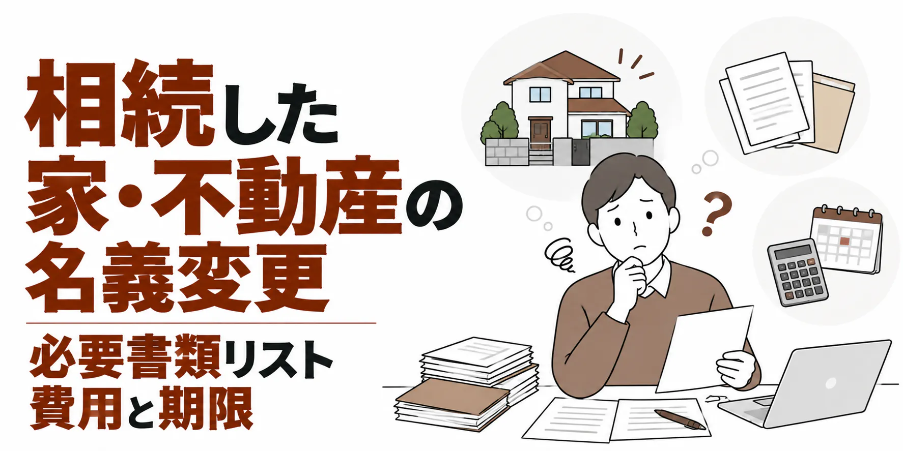 相続した家・不動産の名義変更【必要書類リスト】費用と期限