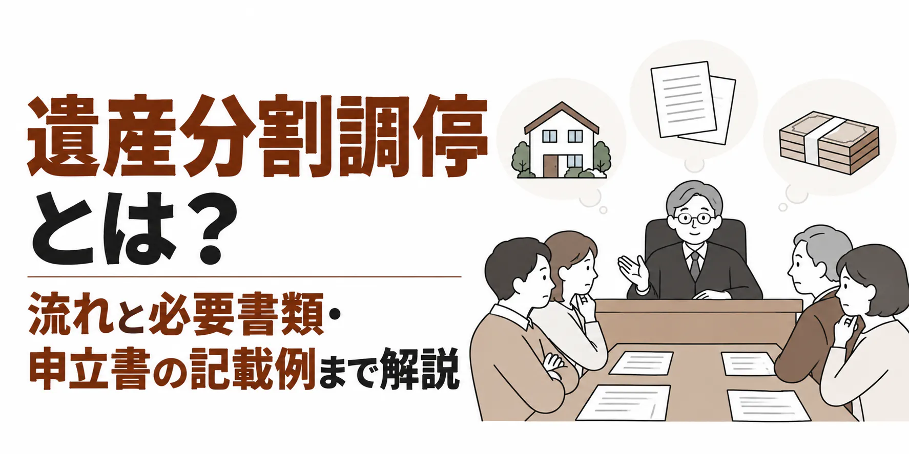 遺産分割調停とは？流れと必要書類・申立書の記載例まで解説