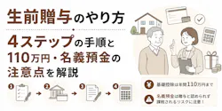 生前贈与のやり方|4ステップと名義預金の注意点