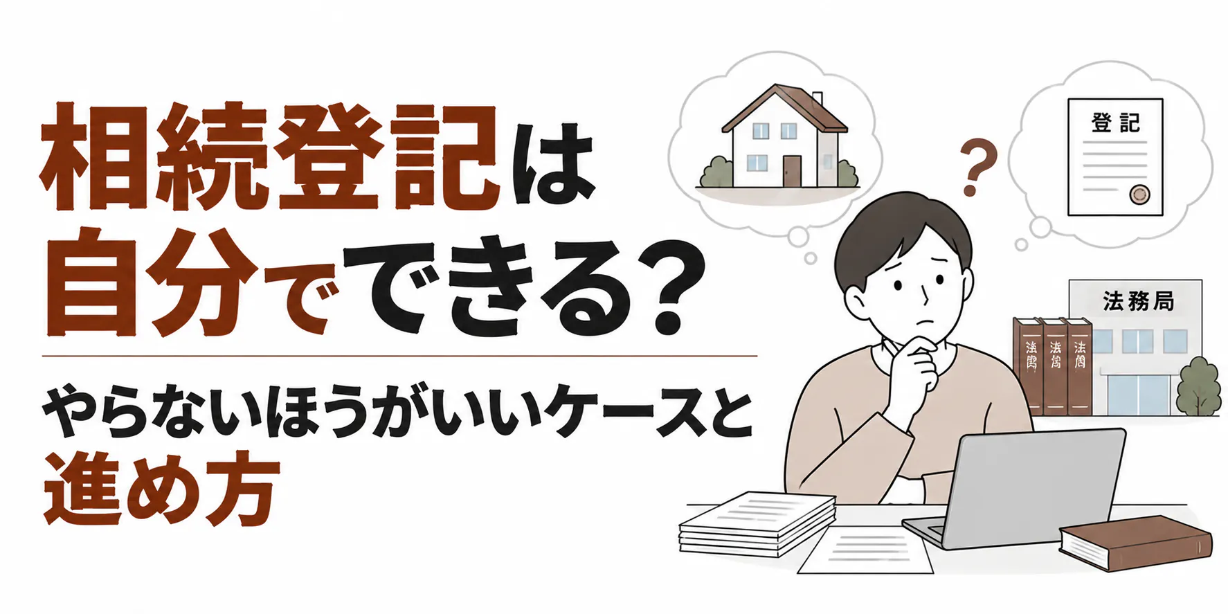 相続登記は自分でできる？やらないほうがいいケースと進め方