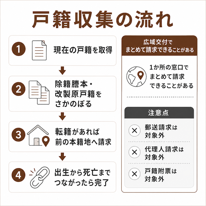 戸籍収集の流れ