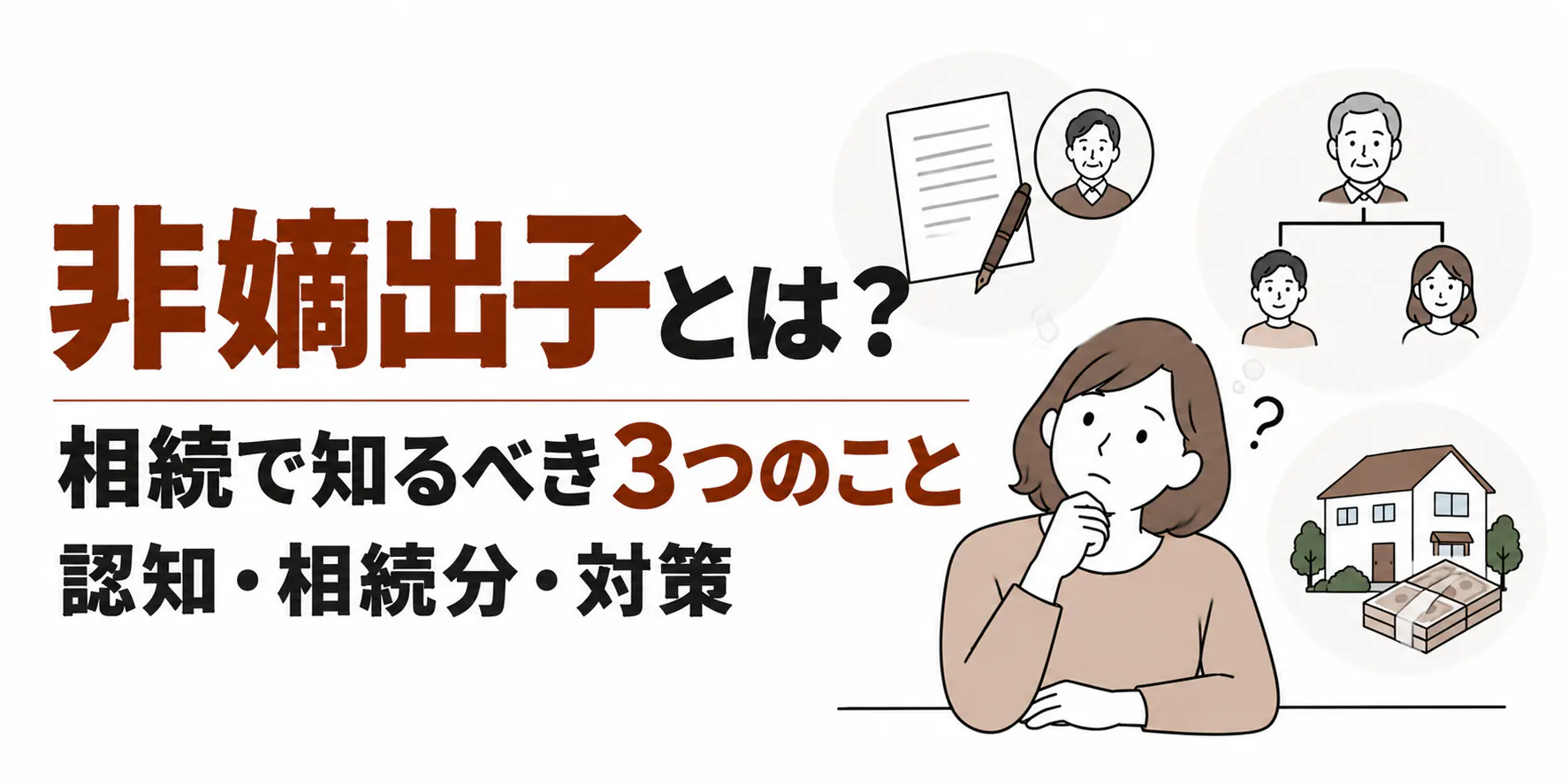 非嫡出子とは？相続で知るべき3つのこと｜認知・相続分・対策