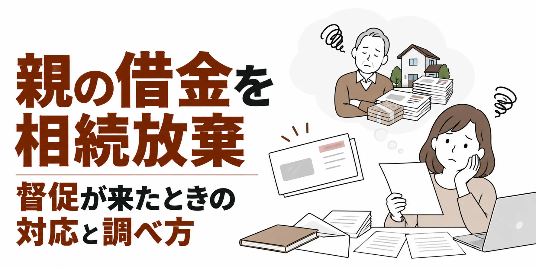 親の借金を相続放棄|督促が来たときの対応と調べ方