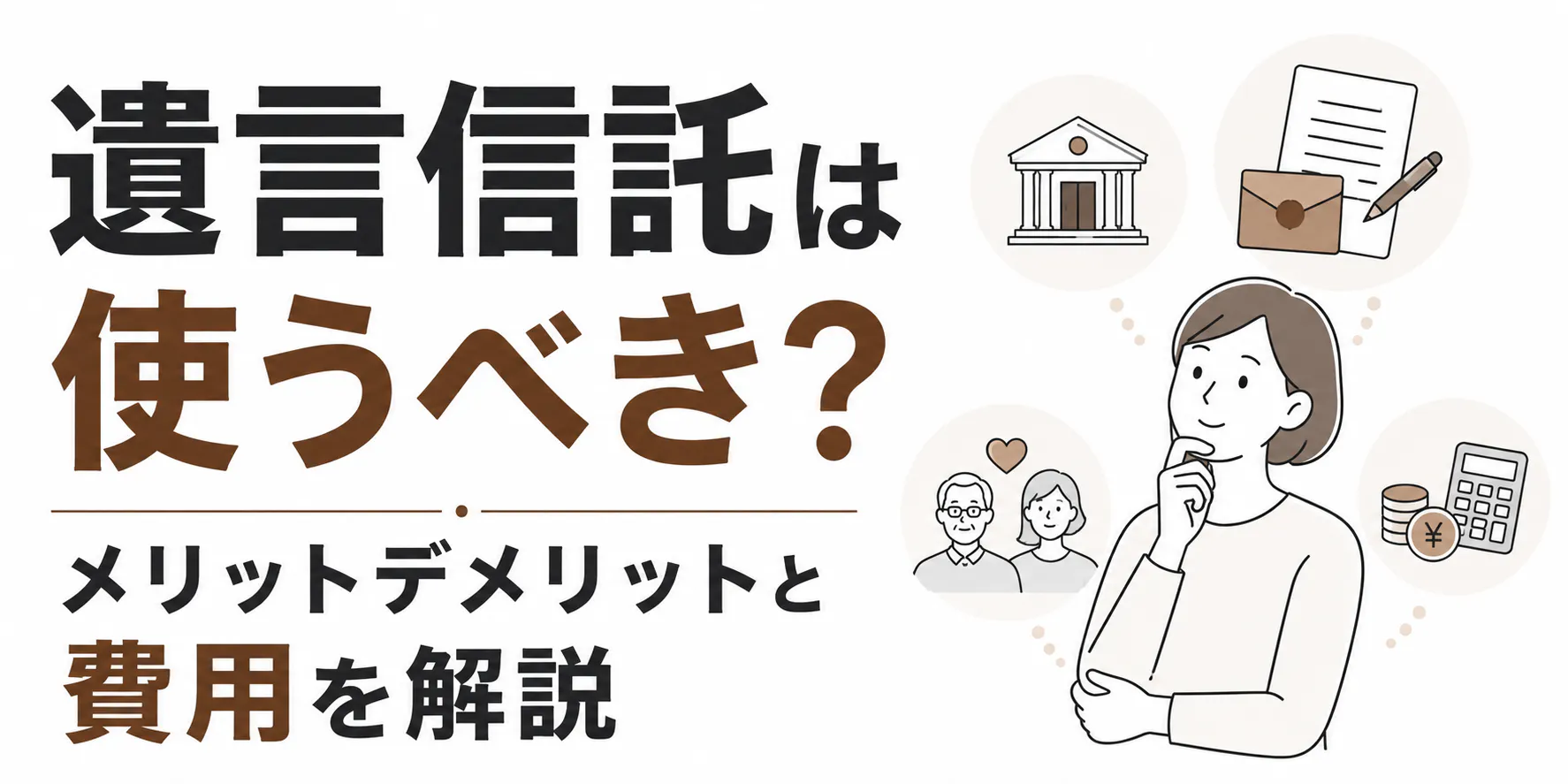 遺言信託は使うべき？メリットデメリットと費用を解説